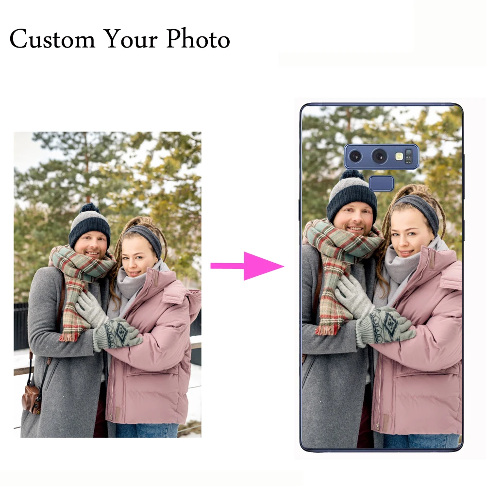 

Name Photo Custom Personalized Soft Phone Case For Samsung Galaxy Note 20 10 9 8 5 4 Plus Ultra Cover Design Picture