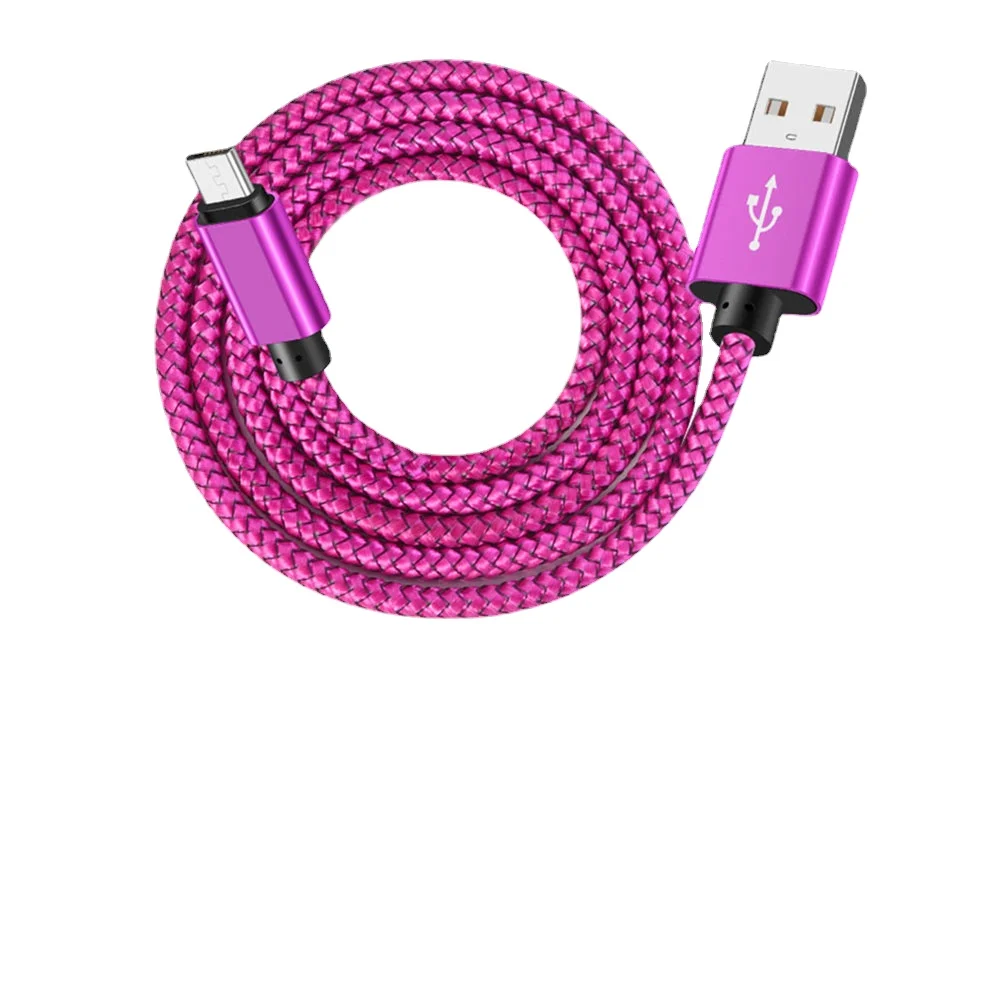 

3M/2M/1M Usb Cable 5V 2.4A Charging Data Fast Charger Cable For Samsung Xiaomi Phone Charger Cable Microusb Braided Wire