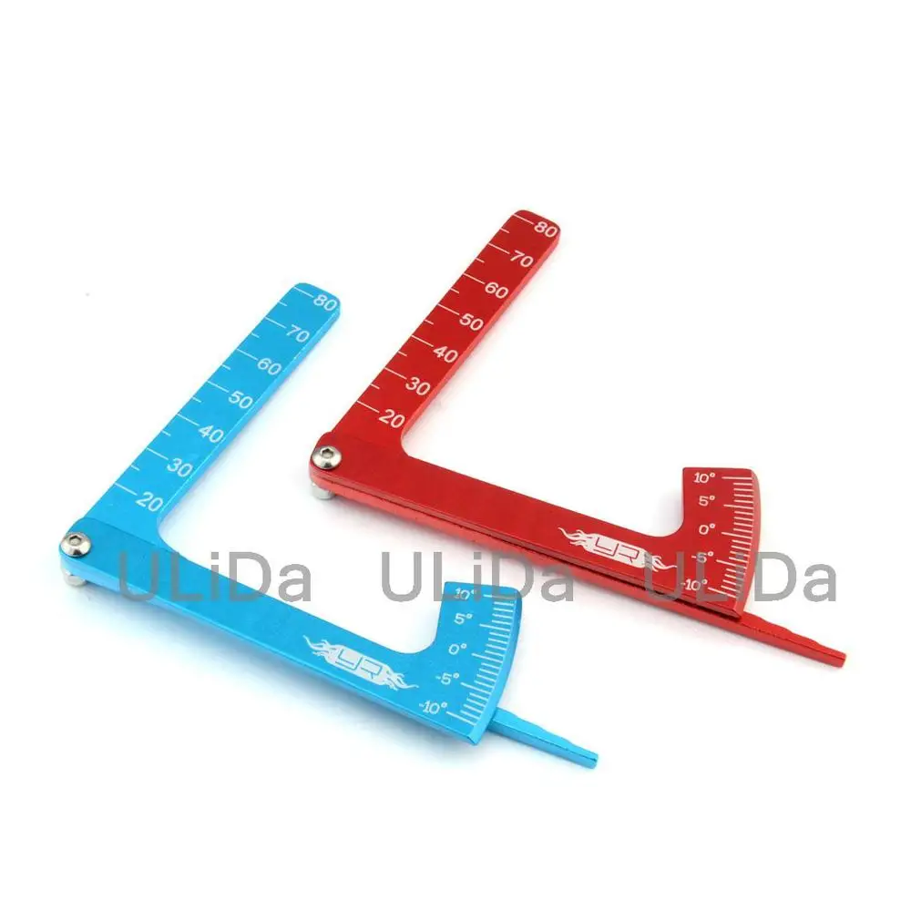 

Yeah Racing 3 in 1 YR CNC Aluminum Suspension Ride Height & Camber Gauge Tool Red for 1/10 RC Car