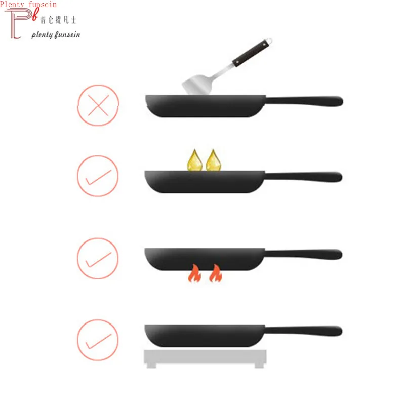 Multifunction diameter 24cm 10inch Nonstick Frying Pan Aluminium Alloy 4 units Cookware Fry Egg Pancake Steak Use for Gas Cooker | Дом и сад