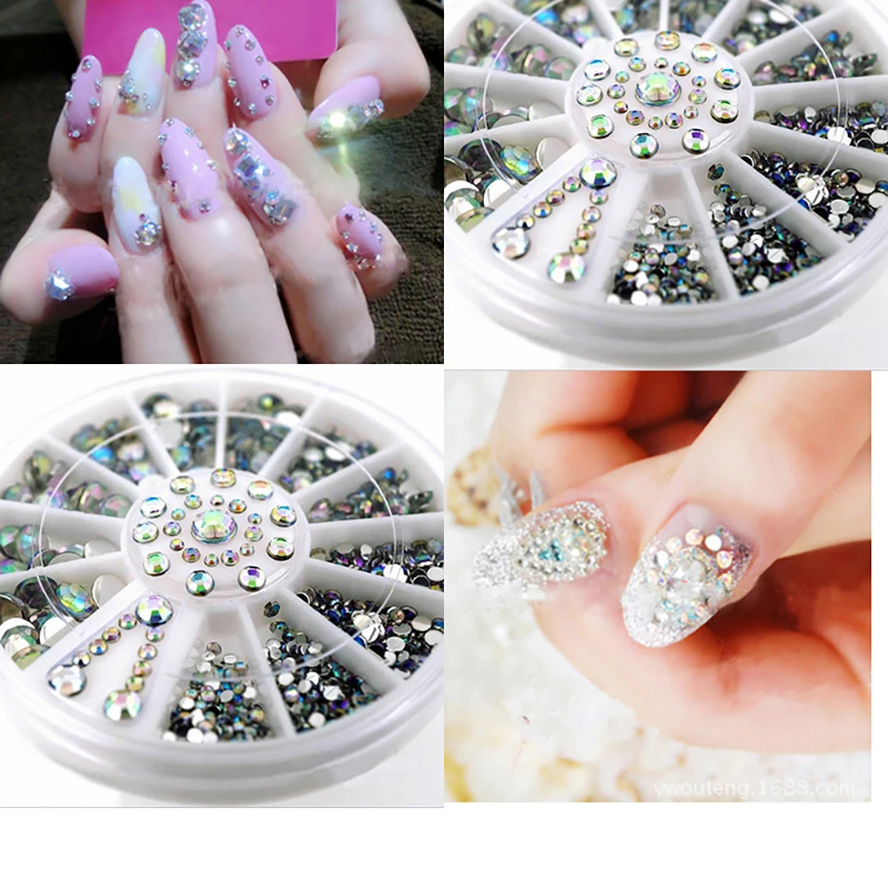 Гель лак наклейки для ногтей Стразы гвоздики маникюр Дизайн гель украшения