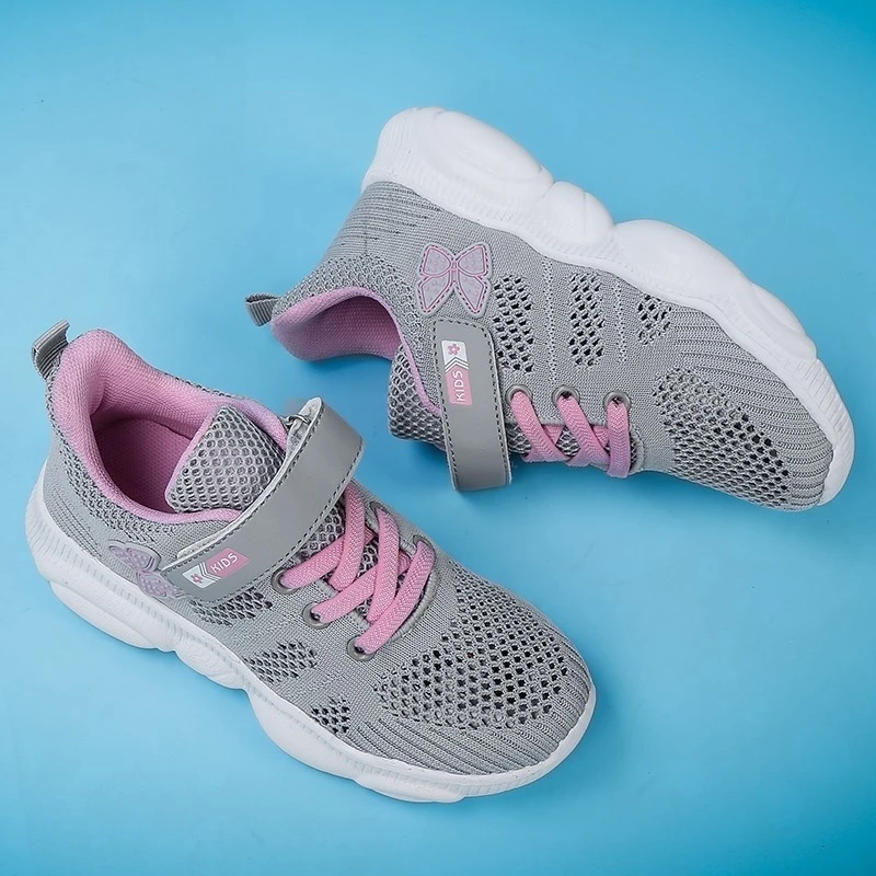 Женские летние кроссовки дышащая сетчатая спортивная обувь для девочек детская