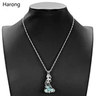 Классическое ожерелье Aladdin с жемчужным кулоном принцессы жасмин, клетка из нержавеющей стали, индивидуальные Мультяшные украшения, аксессуары, подарок