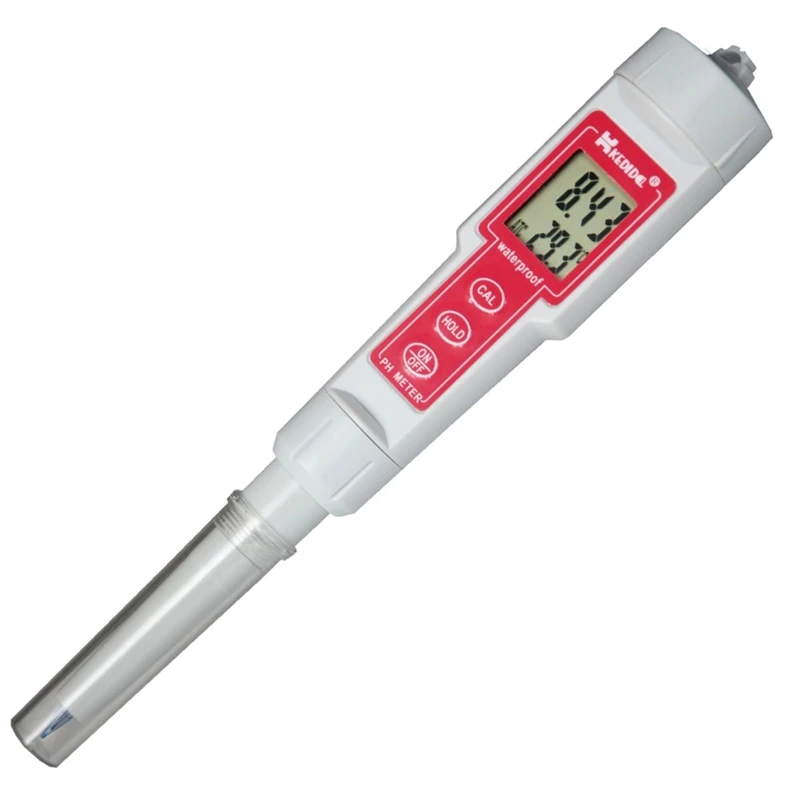 0.01pH Digital Waterproof pH Meter for Wet Soil Acidity Cream Food Meat Dough Liquid Water Quality Ph Temp Value Tester ATC | Инструменты