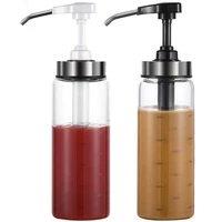 sauce squeeze bottles for kitchenbbq2 pack olive oil dispenser glass bottlesfor ketchupsaladdressinghoney300ml