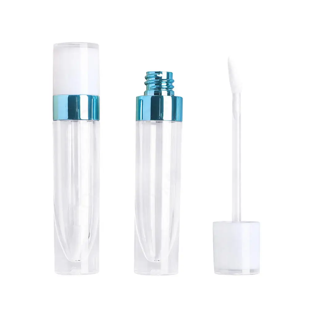 

1pcs 8ml/6.4ml Empty Lip Gloss Bottle Clear Lip Balm Container With Rubber Stopper Women Girls DIY Tool Refillable Vials