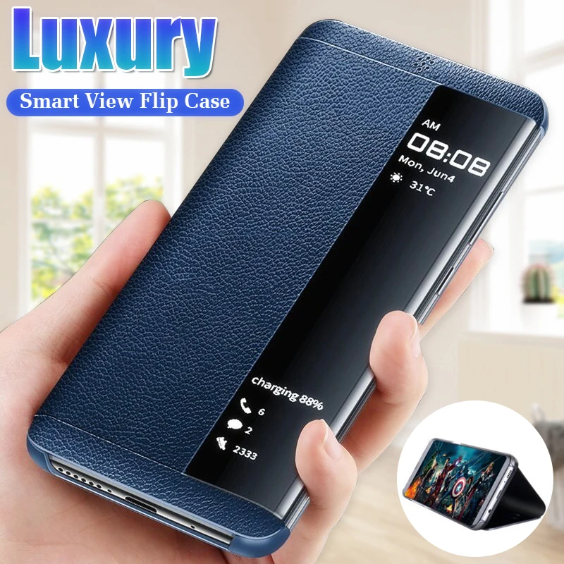 Роскошный кожаный флип чехол для Samsung Galaxy S7Edge S9 S8 S10 Plus ударопрочный A7 2018