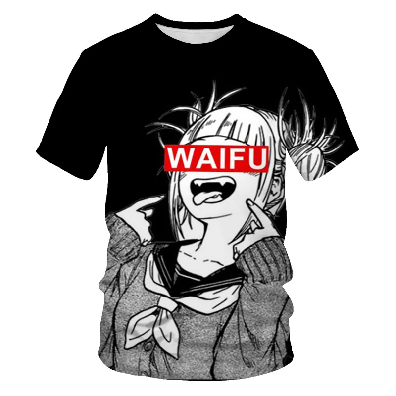 

2021 Summer Men's Casual Large Size 3D Japanese Anime T-Shirt Children's Personalized Printing Fashion Short Sleeve Top