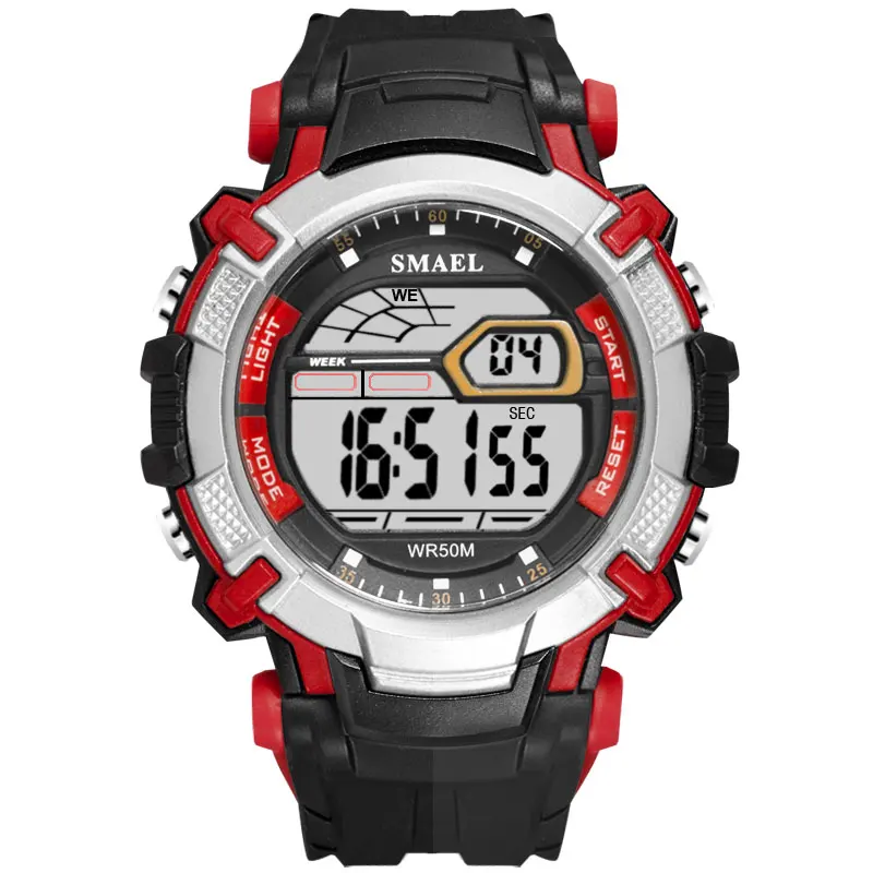 Новый SMAEL часы для мужчин спортивные модные Водонепроницаемый электронные