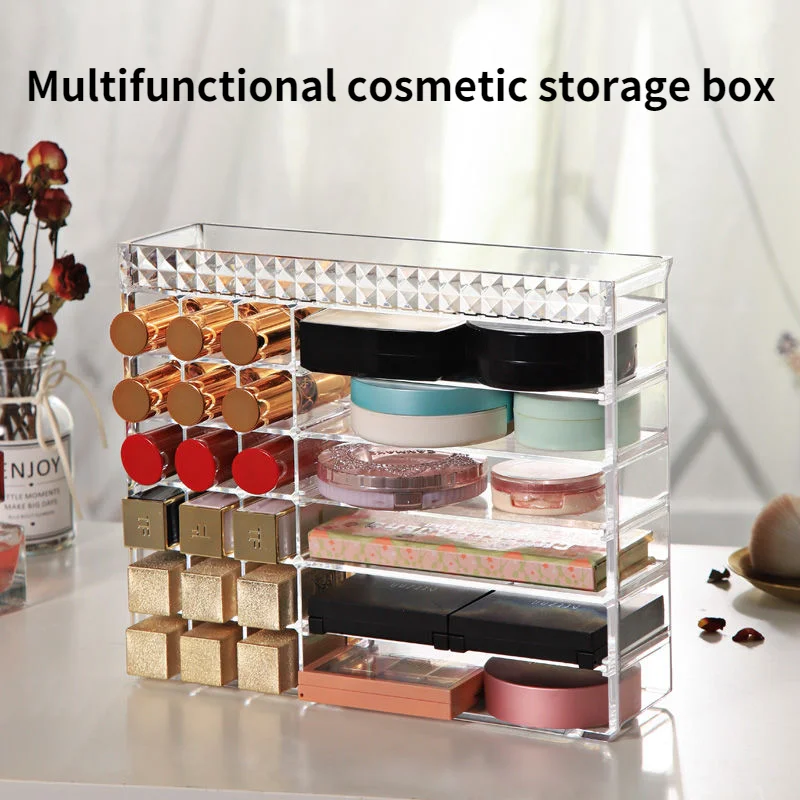 

Lipstick Box Eye Shadow Powder Air Cushion Rack Dresser Drawer Transparent Cosmetic Box