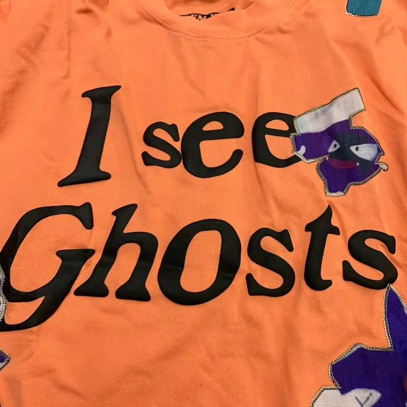 Hidden Kanye West Lucky Me KIDS SEE GHOSTS мужская толстовка с круглым вырезом вышивкой значок