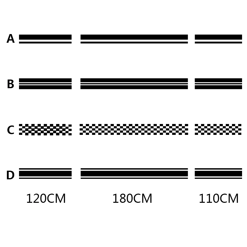 Автомобильные наклейки в длинную полоску виниловая пленка сделай сам спортивные