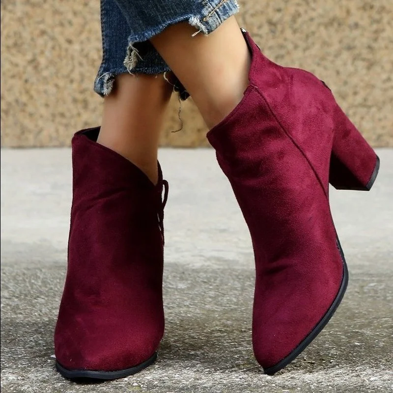 Women's Platform Boots, Winter Shoes, Leather Riding Boots, Women's Zipper Shoes, Boots, Thick-heeled Martin Boots, New 2021