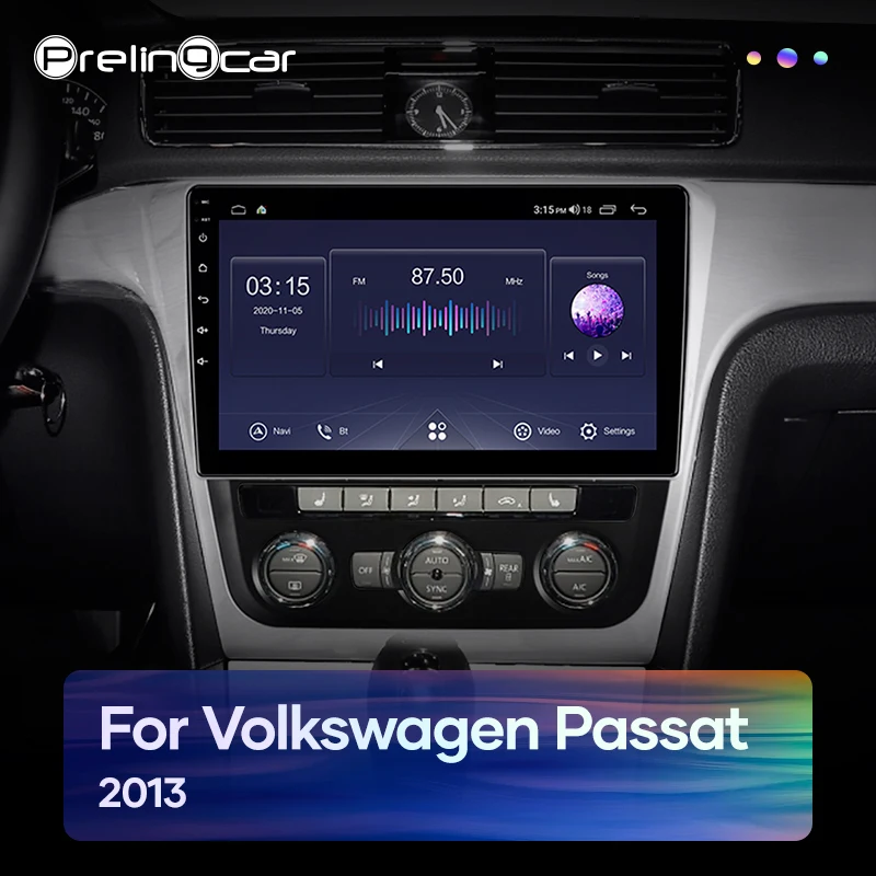 Prelingcar Android 10 0 без DVD 2 Din Автомобильный Радио Мультимедиа Видео плеер навигация GPS