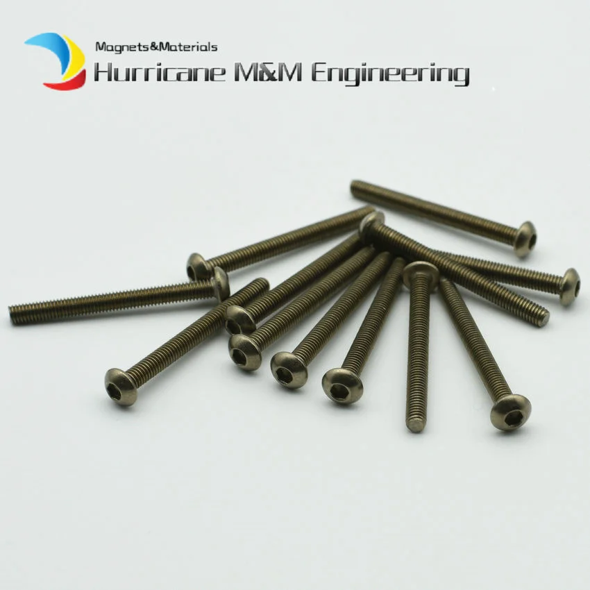 Титановый Болт M3 M4 M5 m6 стандартная круглая головка шестигранная розетка Ti