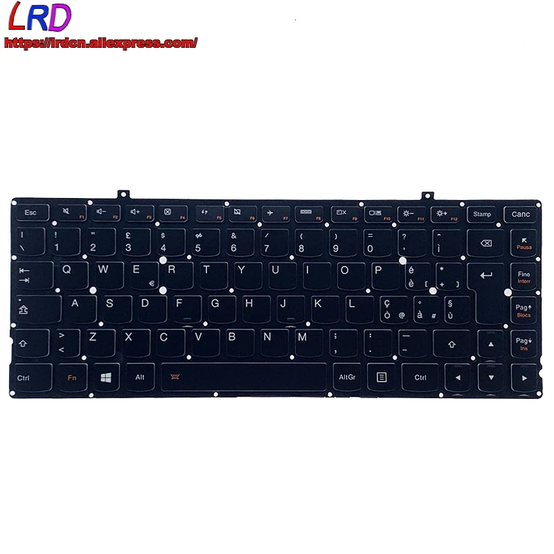 Новая Оригинальная итальянская клавиатура с подсветкой IT для ноутбука Lenovo Yoga2 Pro