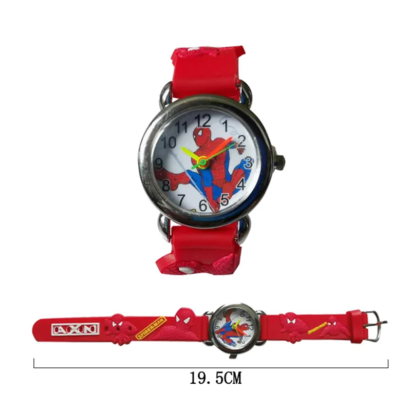 Часы с человеком пауком 3d человек паук детские часы подарок для мальчиков и