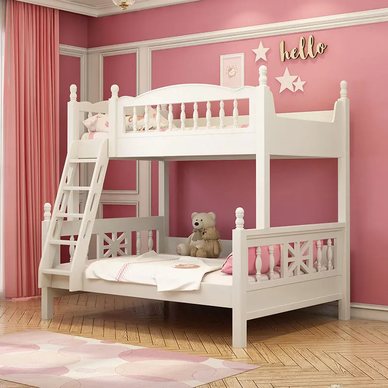 В Корейском стиле пасторальная верхний и нижний кровать комбинированная для