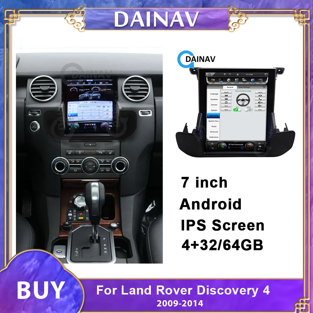

Touch vertical screen HD Car Multimedia Player GPS Navigation Head Unit for Land Rover Discovery 4 2009-2016 Car Stereo Radio