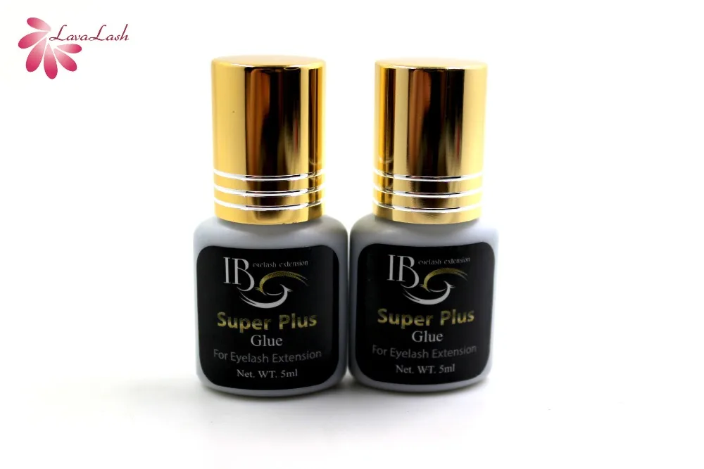 Новое поступление корейский IB ibeauty супер плюс клей для наращивания ресниц черный клей Золотой колпачок 5 мл Быстросохнущий