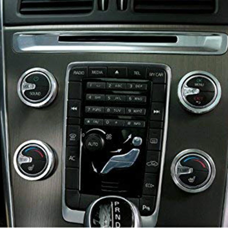 4 шт. Серебряная ручка кондиционера &amp o Крышка для Volvo XC60 S60 V60 V40 | Автомобили и