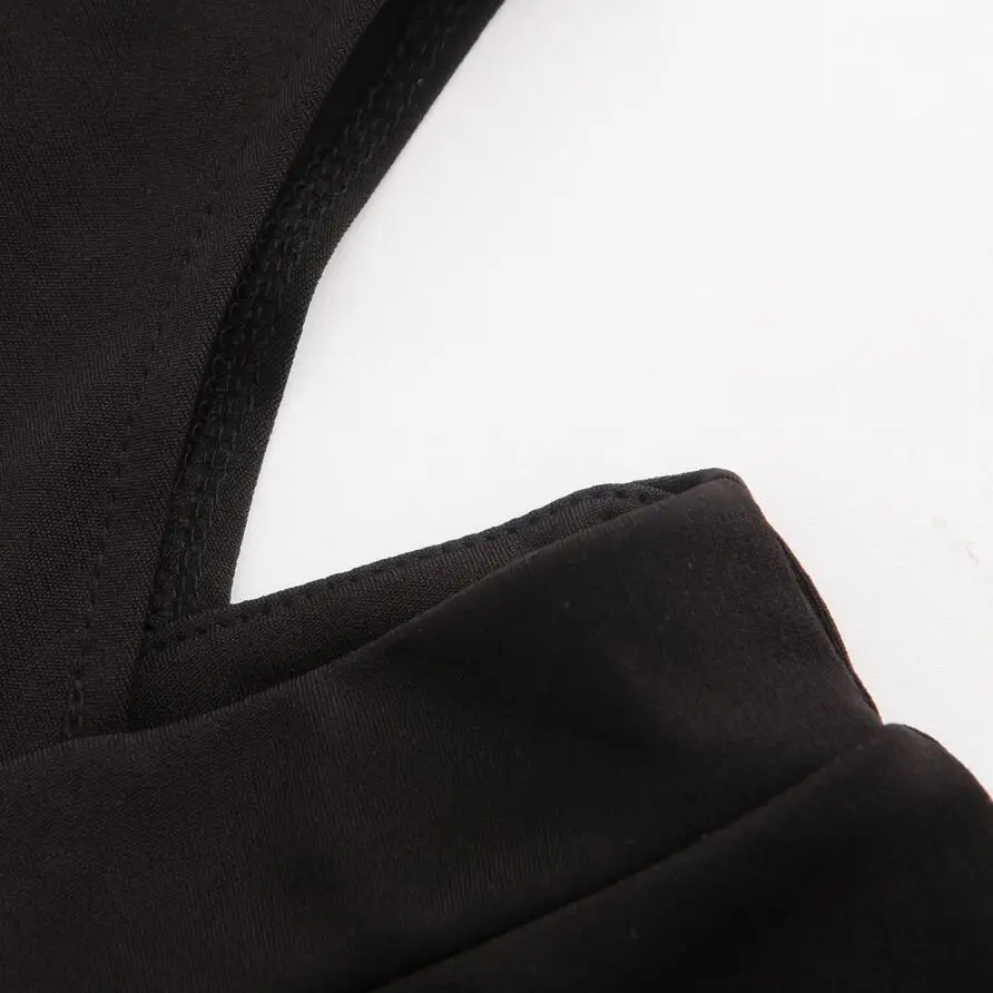 

Er Ya Er Yun 2020 Summer Hot style American fashion women's dresses with breasts covered sexy slit hot selling dress