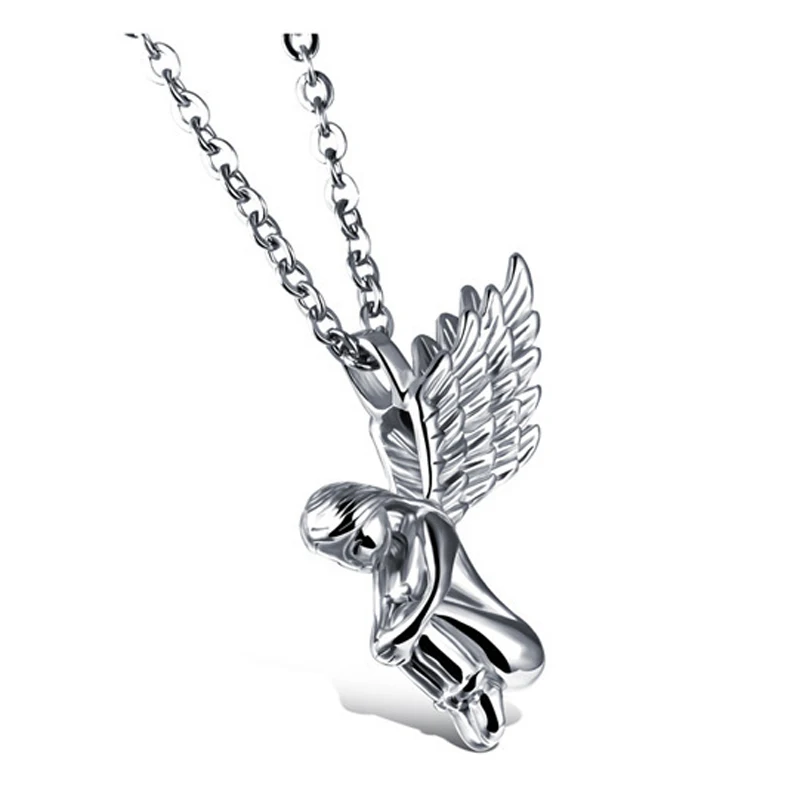 Бесплатная веер 2019 модные новые женские золотые серебряные ожерелья ангела