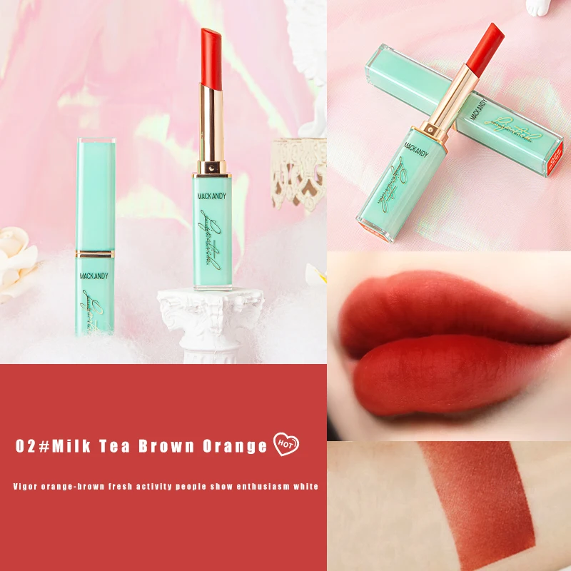

Soft Mist Matte Matte Lipstick Long-lasting Makeup Daily White Orange-brown Waterproof Non-fading Lipstick TSLM1