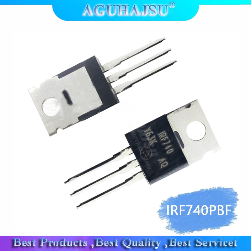 

10 шт. IRF740PBF TO220 IRF740 TO-220 IRF740P 400 В/10A/0,55 Ом N-channel