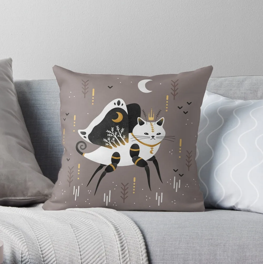 

Mothcat Throw Pillow Cushion Cover Polyester throw pillows case on sofa home living room car seat decor 45x45cm