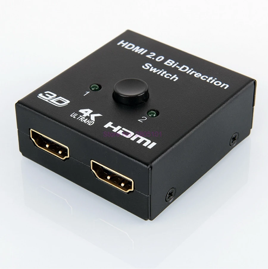 Dhl или fedex 100 шт. HDMI 2 0 двухнаправленный переключатель 1080P 3D 4K * 2K 2X1 1X2 сплиттер для DVD