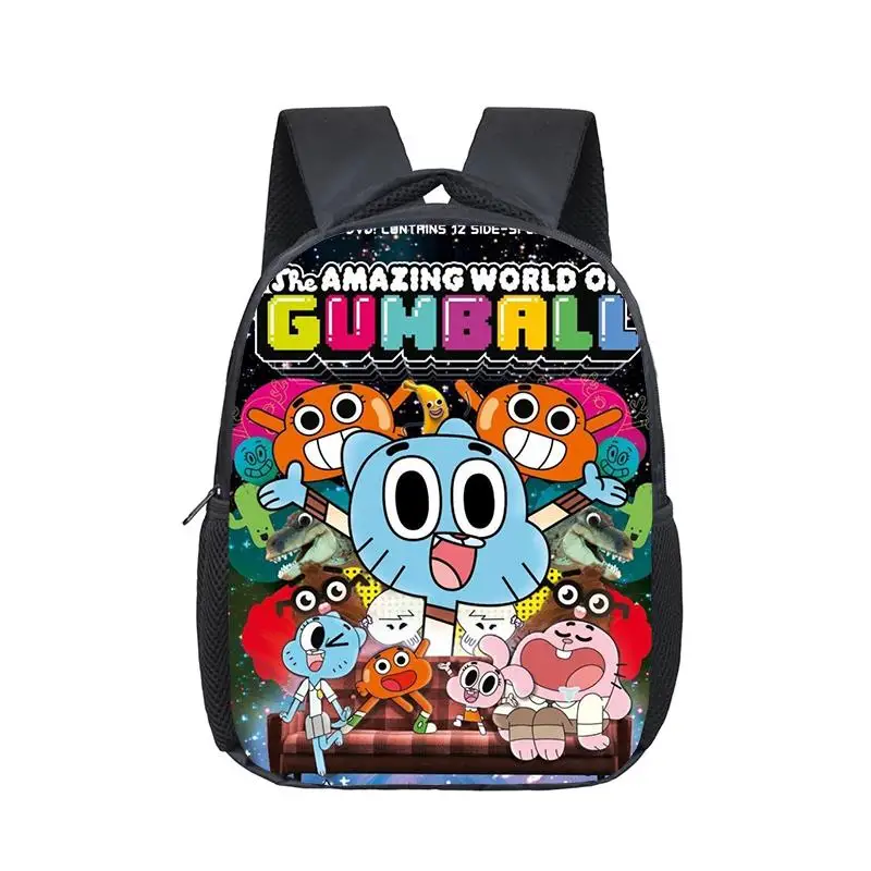 005 12 дюймов удивительный мир Gumball сумки для детского сада, школы книжные сумки Дети Малыш Детская сумка-рюкзак подарок - Цвет: 005