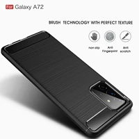 luxuriy soft silicone phone case for samsung galaxy a52 a72 a12 a42 a10s a20s a40s business ultra thin carbon fiber tpu cover