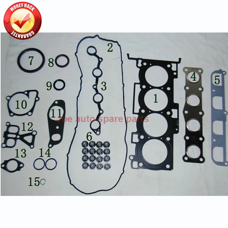 

Комплект прокладок двигателя g4ka, G4KD для Hyundai SONATA VI ix35, KIA SOUL SPORTAGE 2.0L 2008- 20910-25A00 2091025A00 50313800