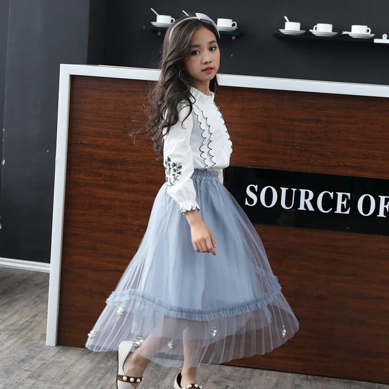 Юбка-пачка для девочек летняя Мягкая юбка осенняя длинная детская одежда