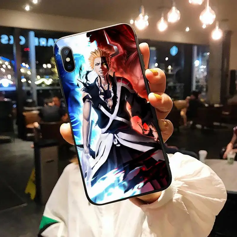 

Anime BLEACH ichigo cool boy Phone Case for iPhone 11 12 pro XS MAX 8 7 6 6S Plus X 5S SE 2020 XR