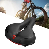 bicycle seat extra wide comfy cushioned bike seat soft padded bicycle seat reflective bicycle saddle riding equipment