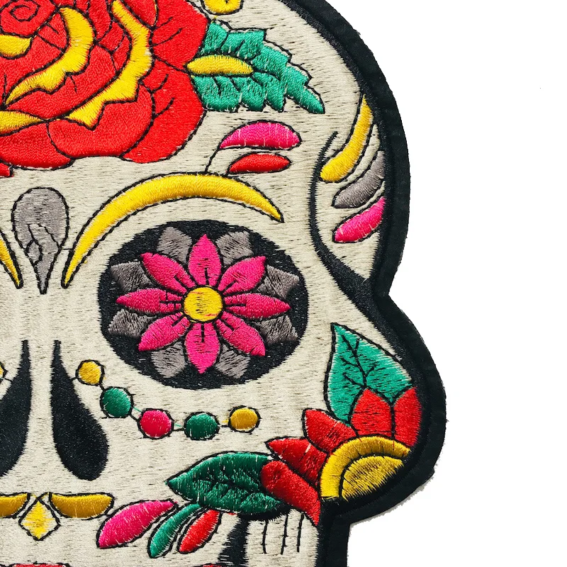 1 шт. крутая вышивка с помощью утюга в виде черепа Аппликации нашивки для одежды