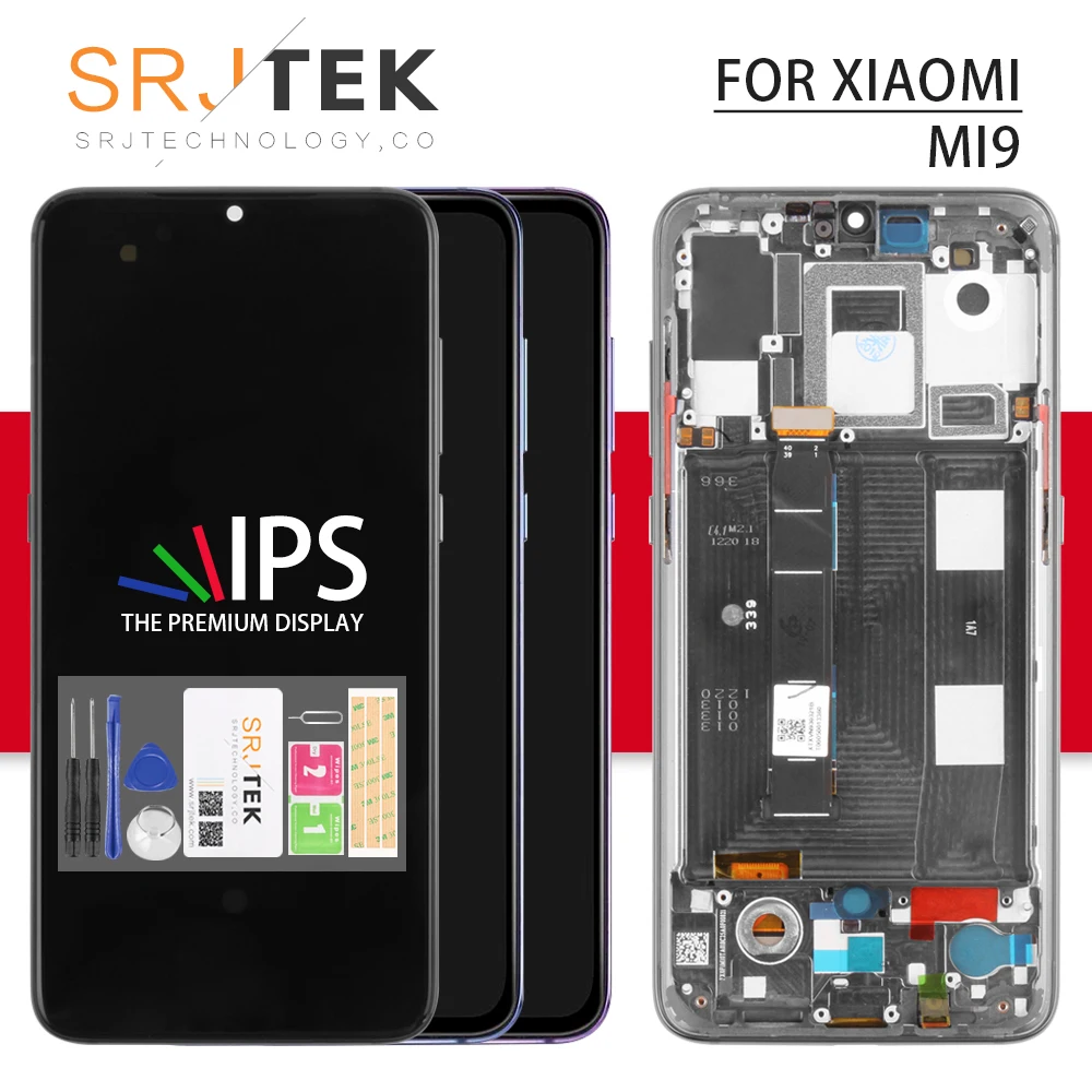 Ips для Xiaomi Mi 9 lcd сенсорный для Xiaomi Mi 9 экран дигитайзер сенсор для Xiaomi Mi 9 стекло для Xiaomi Mi 9 дисплей