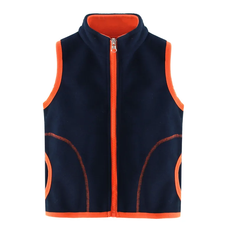 SAILEROAD 2-11Years Весна Осень Baby Toddler Boy Vest Сплошные цвета Дети Дети Мальчики Девочки Водолазка Жилет с молнией