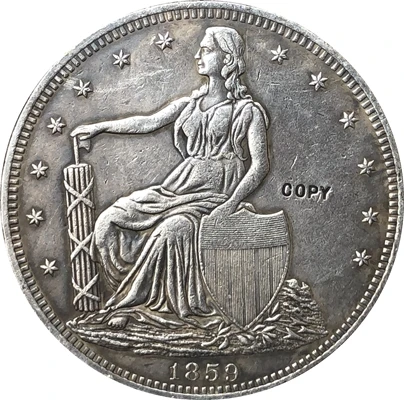 1859 Соединенные Штаты$1 долларовые монеты КОПИЯ