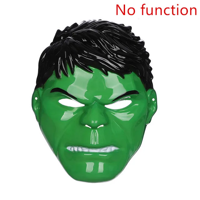 hulk Фигурки Человека-паука Marvel игрушки Мстители Железный человек Капитан Америка Человек-паук Маска перчатка Халка плащ косплей Хэллоуин - Цвет: hulk