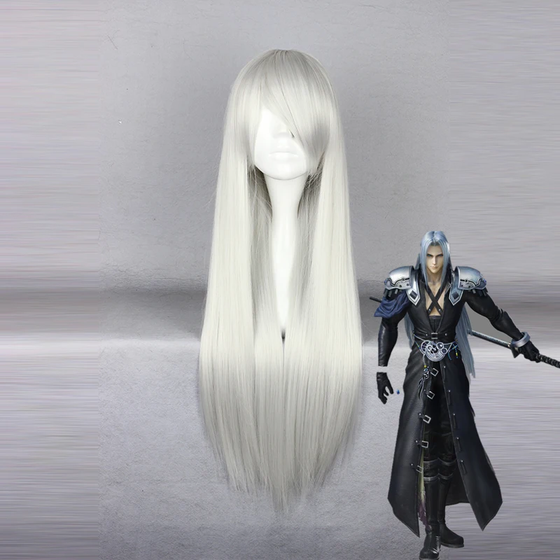 Парики для косплея Final Fantasy Sephiroth термостойкий синтетический парик Хэллоуина