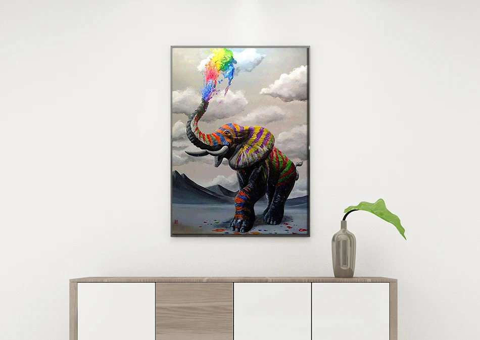 5D алмазная живопись полная картина Радужный слон Алмазная мозаика распродажа