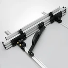 Флип-пила для деревообработки, настольный забор с кронштейнами, набор инструментов для системы, забор из алюминиевого сплава для циркулярной пилы и сделай сам