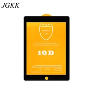 jgkk full coverage 10d tempered glass for ipad 1 2 3 4 9 7 tablet screen protector for apple ipad 5 6 air 1 2 hd protective film