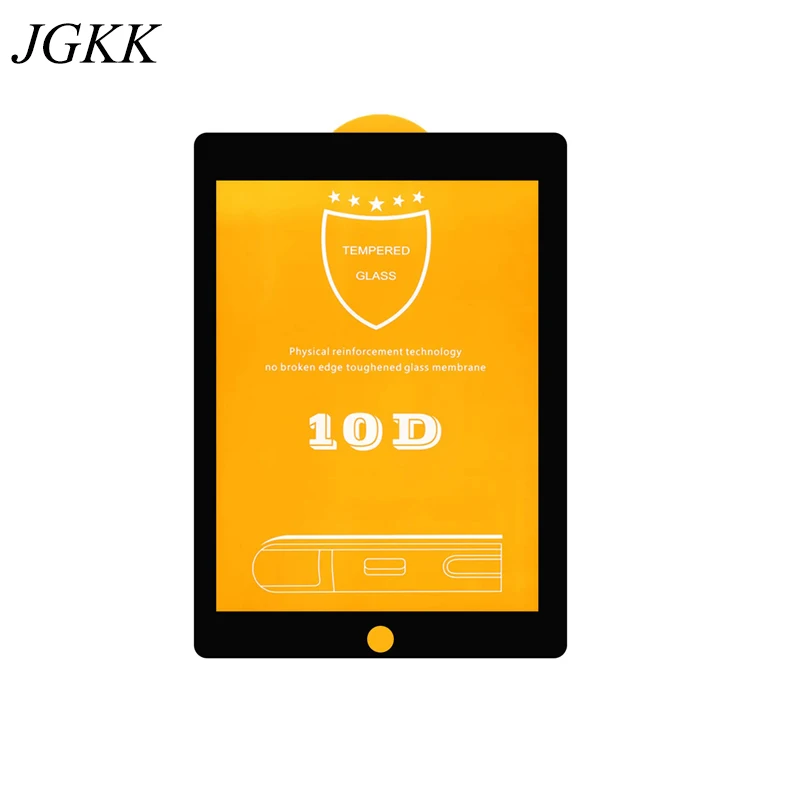 JGKK полное покрытие 10D закаленное стекло для IPad 1 2 3 4 9 7 защитная пленка экрана