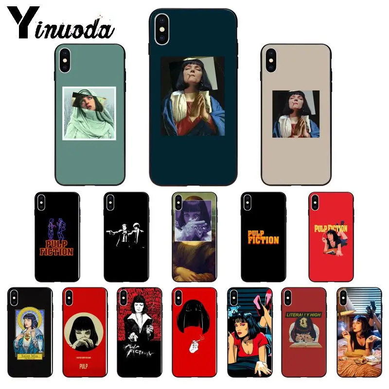 Мягкий силиконовый чехол Yinuoda Pulp нимация из ТПУ для телефона iPhone X XS MAX 6 6S 7 7plus 8 8Plus 5