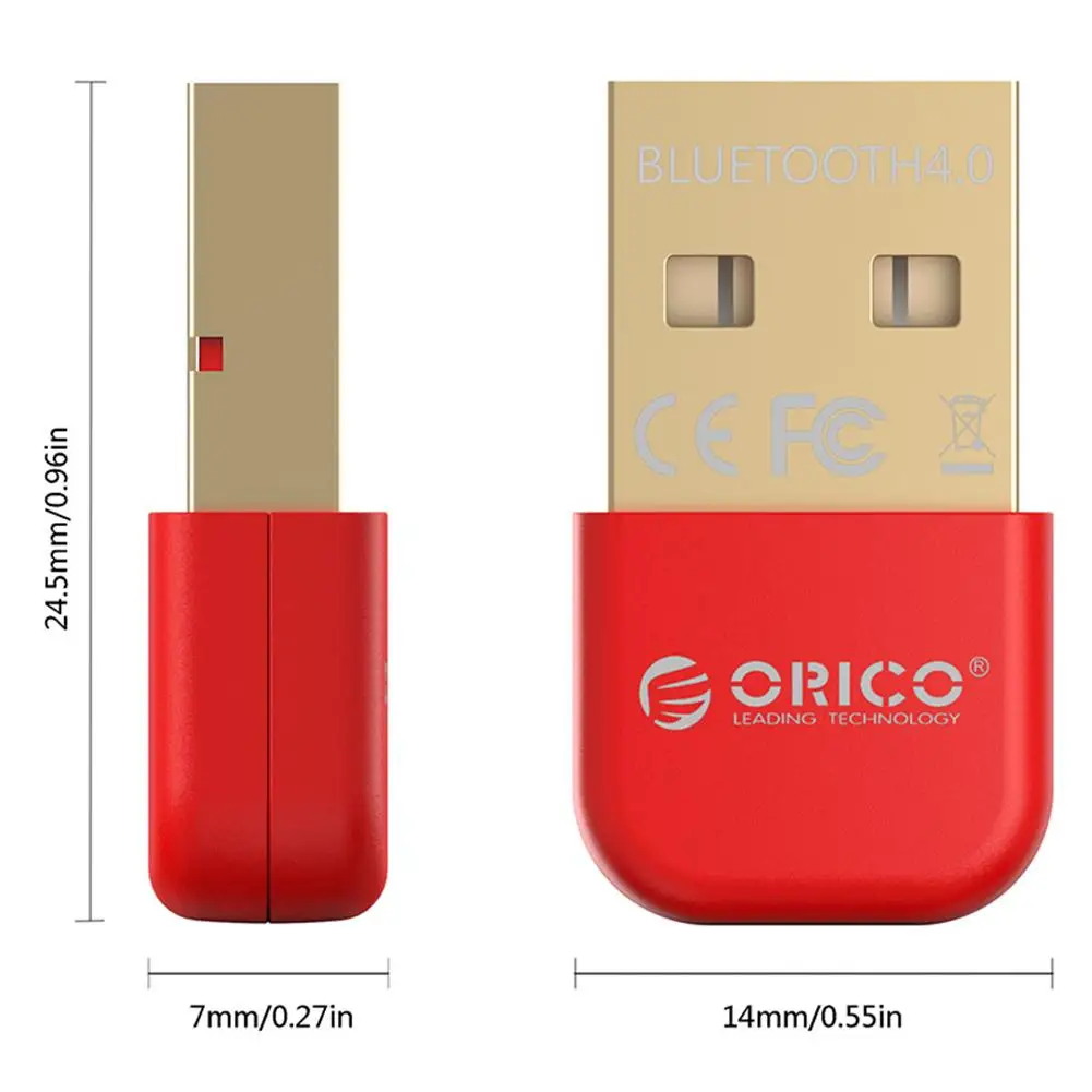 

ORICO BTA-403 USB Bluetooth Adapter BT4.0 Dongle Music Sound Receiver Transmitter for Laptop Desktop PC Computer