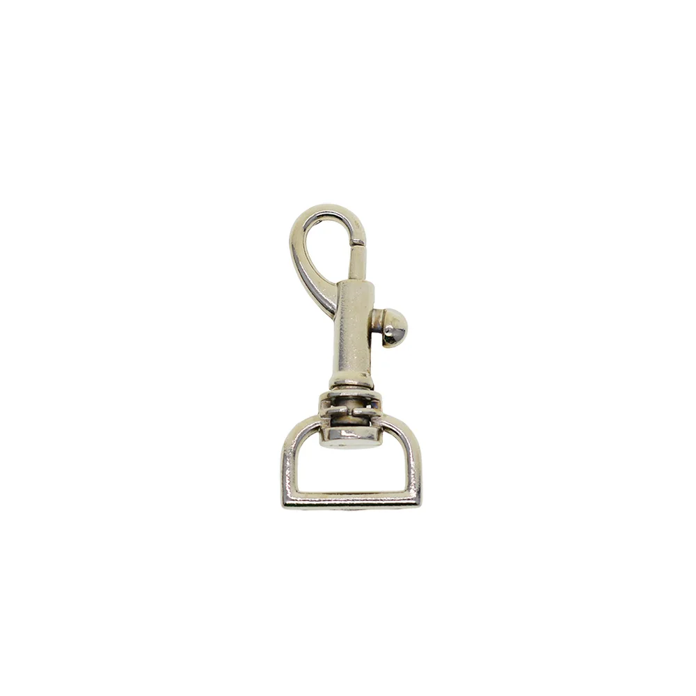 

20 pcs silver Swivel spring Trigger Snap Hooks 0.5 inch D ring connector for keychain purse strap lanyard DIY making